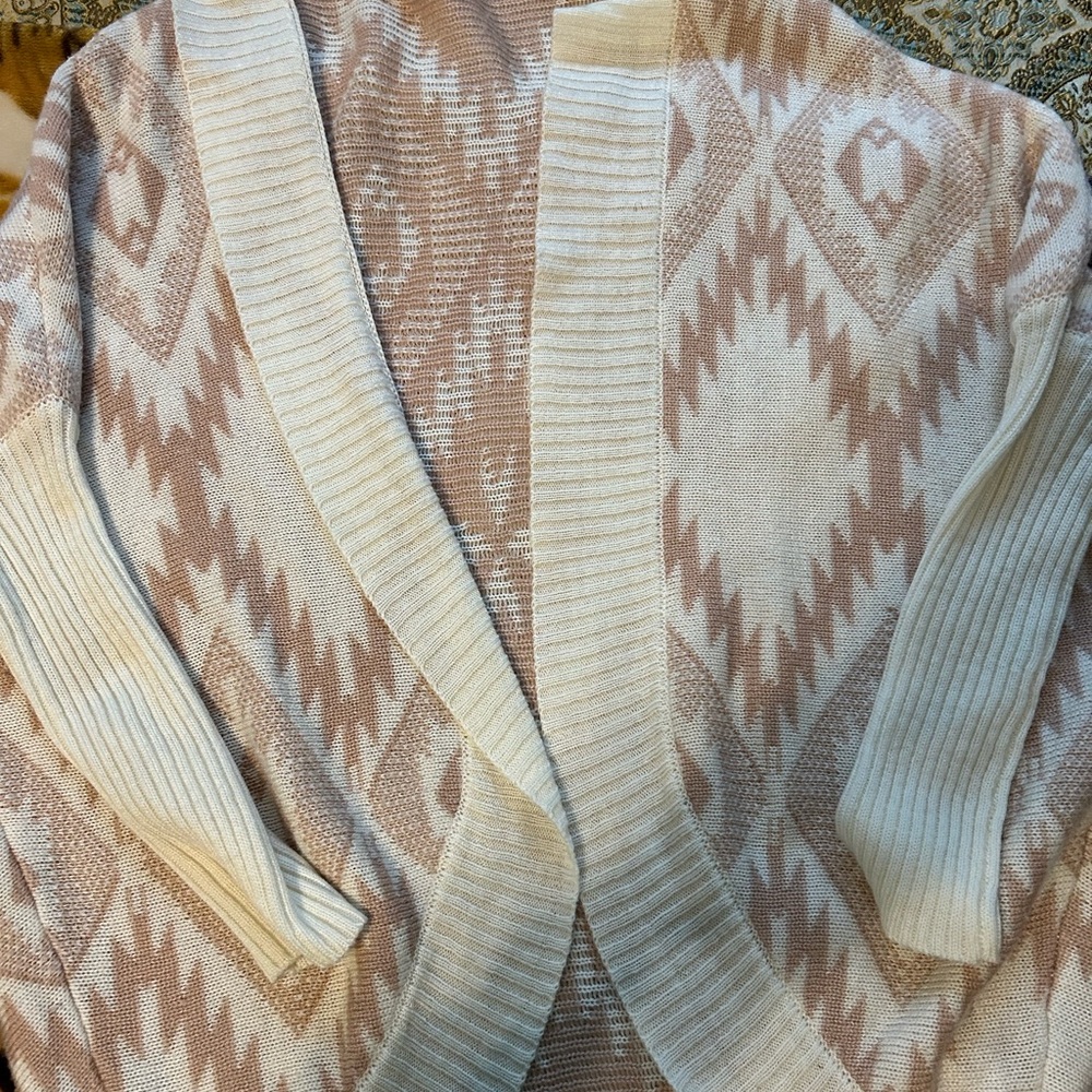 Cozy Cream and Tan Women's Sweater